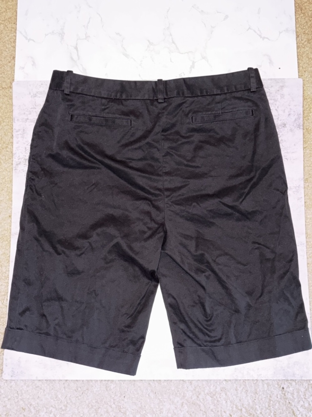 Banana Republic Black Flat-Front Shorts - Picture 4 of 5
